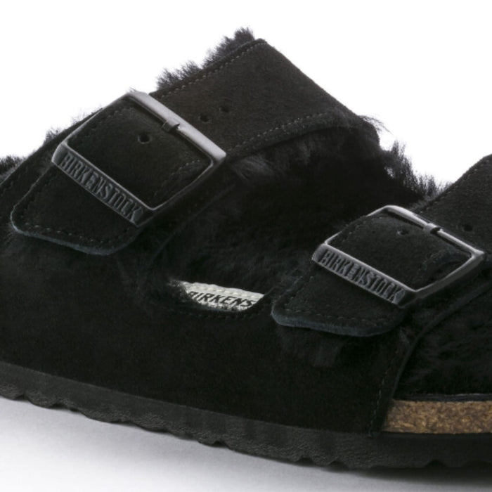 BIRKENSTOCK Sandals Arizona Shearling Suede Black Arizona Shearling Suede Black