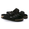 BIRKENSTOCK Sandals Arizona Shearling Suede Black Arizona Shearling Suede Black