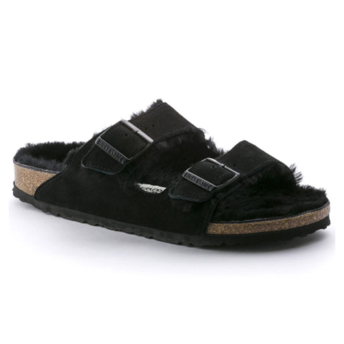 BIRKENSTOCK Sandals Arizona Shearling Suede Black Arizona Shearling Suede Black