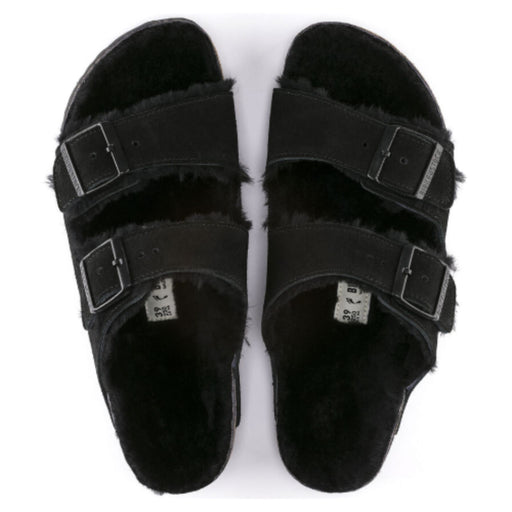 BIRKENSTOCK Sandals Arizona Shearling Suede Black Arizona Shearling Suede Black