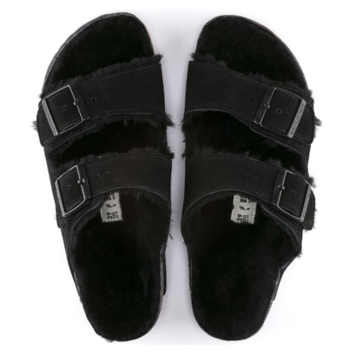 BIRKENSTOCK Sandals Arizona Shearling Suede Black Arizona Shearling Suede Black