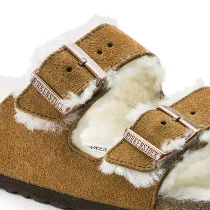 BIRKENSTOCK Sandals Arizona Shearling Suede Mink Arizona Shearling Suede Mink