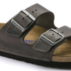 BIRKENSTOCK Sandals Arizona Soft Footbed Oiled Leather Iron Arizona Soft Footbed Oiled Leather Iron