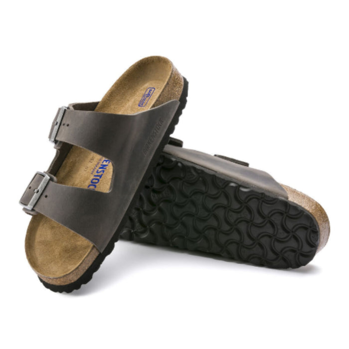 BIRKENSTOCK Sandals Arizona Soft Footbed Oiled Leather Iron Arizona Soft Footbed Oiled Leather Iron