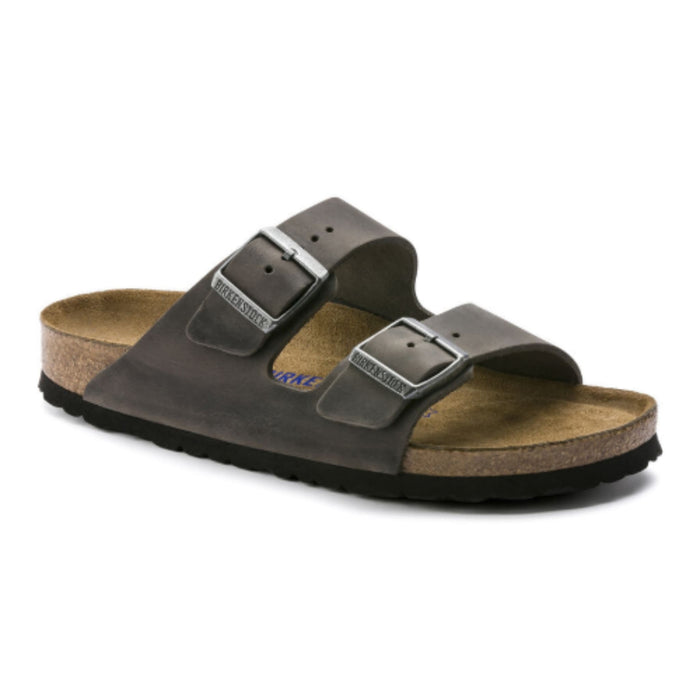BIRKENSTOCK Sandals Arizona Soft Footbed Oiled Leather Iron Arizona Soft Footbed Oiled Leather Iron