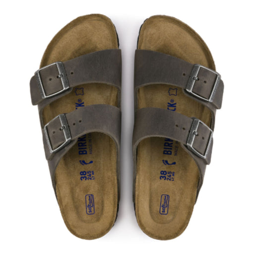BIRKENSTOCK Sandals Arizona Soft Footbed Oiled Leather Iron Arizona Soft Footbed Oiled Leather Iron
