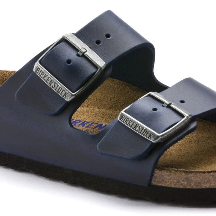 BIRKENSTOCK Sandals Arizona Soft Footbed Oiled Nubuck Leather Blue Arizona Soft Footbed Oiled Nubuck Leather Blue