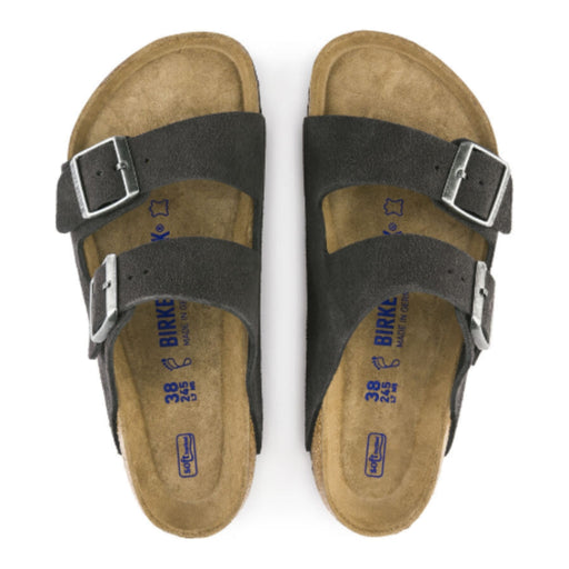BIRKENSTOCK Sandals Arizona Soft Footbed Suede Leather Velvet Grey Arizona Soft Footbed Suede Leather Velvet Grey