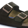 BIRKENSTOCK Sandals Arizona Suede Mocha Soft Footbed Arizona Suede Mocha Soft Footbed