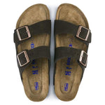 BIRKENSTOCK Sandals Arizona Suede Mocha Soft Footbed Arizona Suede Mocha Soft Footbed
