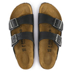 BIRKENSTOCK Sandals Birkenstock Unisex Arizona Oiled Leather Black Birkenstock Unisex Arizona Oiled Leather Black