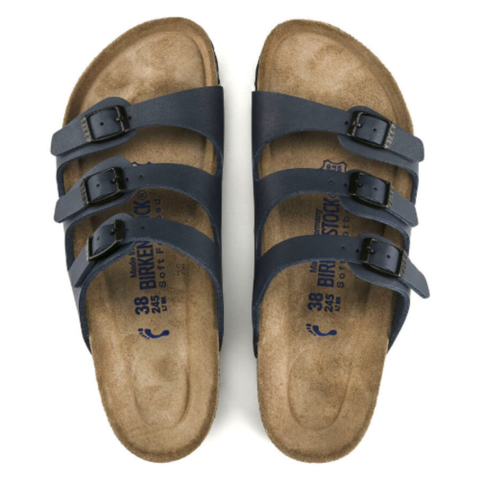 BIRKENSTOCK Sandals Florida Soft Footbed Birko-Flor Blue Florida Soft Footbed Birko-Flor Blue