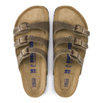 BIRKENSTOCK Sandals Florida Soft Footbed Oiled Leather Tobacco Brown Florida Soft Footbed Oiled Leather Tobacco Brown