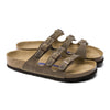 BIRKENSTOCK Sandals Florida Soft Footbed Oiled Leather Tobacco Brown Florida Soft Footbed Oiled Leather Tobacco Brown