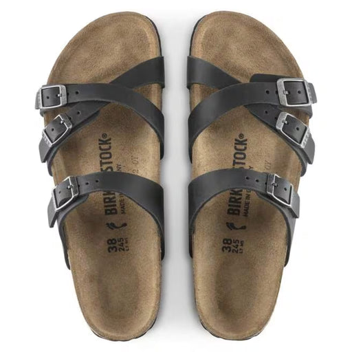 BIRKENSTOCK Sandals Franca Oiled Leather Black Franca Oiled Leather Black
