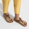 BIRKENSTOCK Sandals Gizeh Big Buckle Oiled Nubuck Leather Cognac Gizeh Big Buckle Oiled Nubuck Leather Cognac