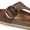 BIRKENSTOCK Sandals Gizeh Big Buckle Oiled Nubuck Leather Cognac Gizeh Big Buckle Oiled Nubuck Leather Cognac