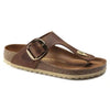 BIRKENSTOCK Sandals Gizeh Big Buckle Oiled Nubuck Leather Cognac Gizeh Big Buckle Oiled Nubuck Leather Cognac