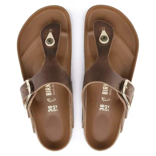 BIRKENSTOCK Sandals Gizeh Big Buckle Oiled Nubuck Leather Cognac Gizeh Big Buckle Oiled Nubuck Leather Cognac
