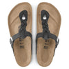 BIRKENSTOCK sandals Gizeh Oiled Leather Black Gizeh Oiled Leather Black