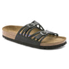 BIRKENSTOCK sandals Granada Soft Footbed Oiled Leather Black Granada Soft Footbed Oiled Leather Black