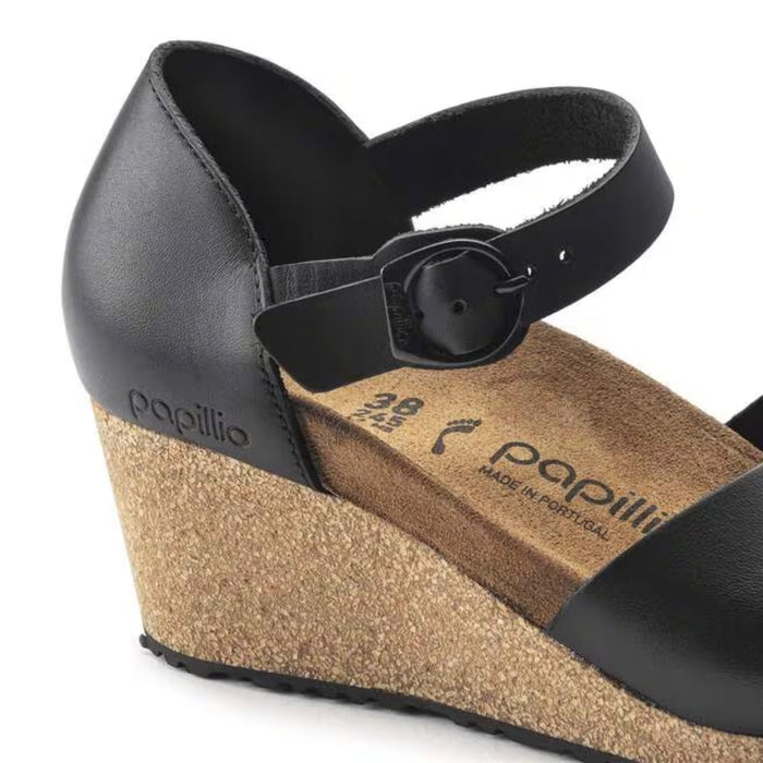 BIRKENSTOCK Wedge Mary Ring Buckle Black Mary Ring Buckle Black