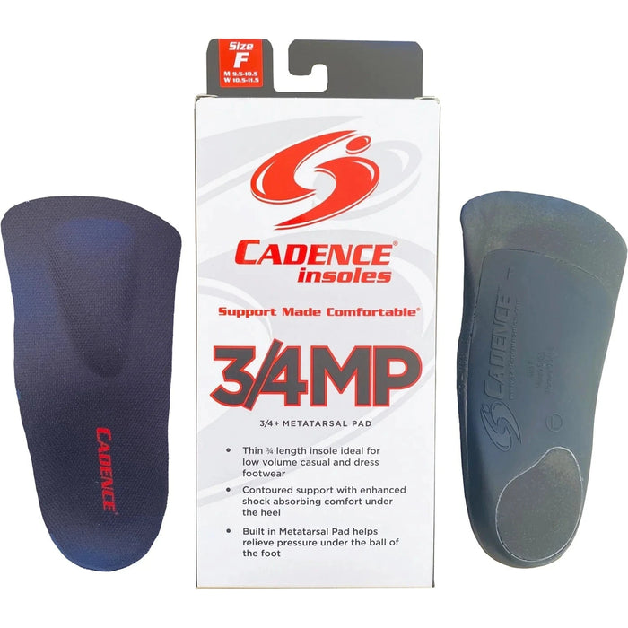 CADENCE INSOLES Y/M 3.5-4.5 / Y/M 4.5-5.5 Unisex Cadence 3/4 Metatarsal Pad 793888954151 Unisex Cadence 3/4 Metatarsal Pad