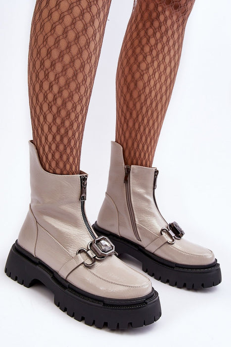 Olyava Gem-Adorned Cold Weather Boots
