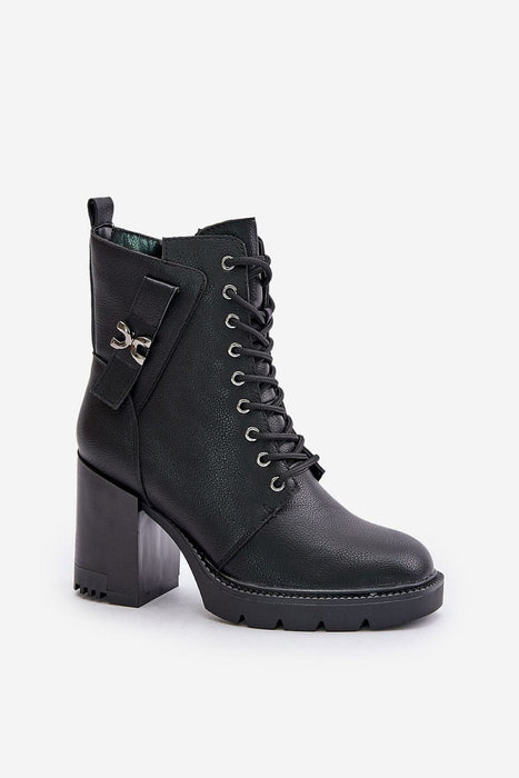 Noctera Luxe Zip-Up Heeled Boots