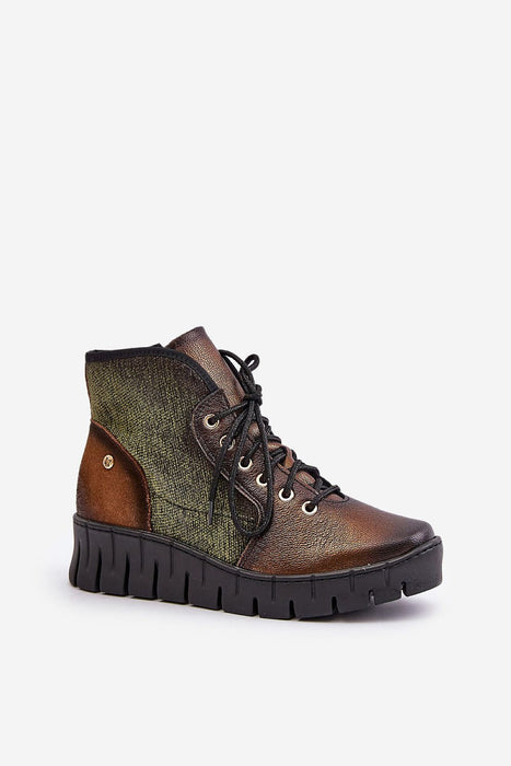 Thessari Groundline Leather Utility Boots