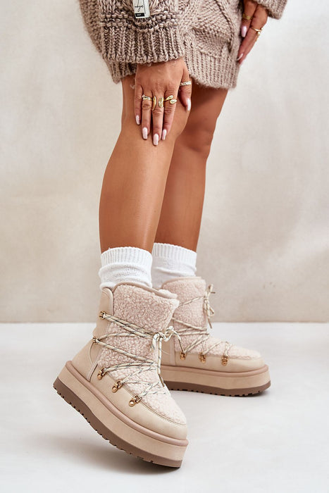 Glavira Fur-Lined Platform Snow Boots