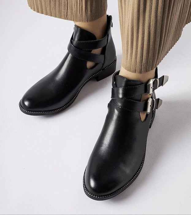 Dravelle cut-out ankle boots