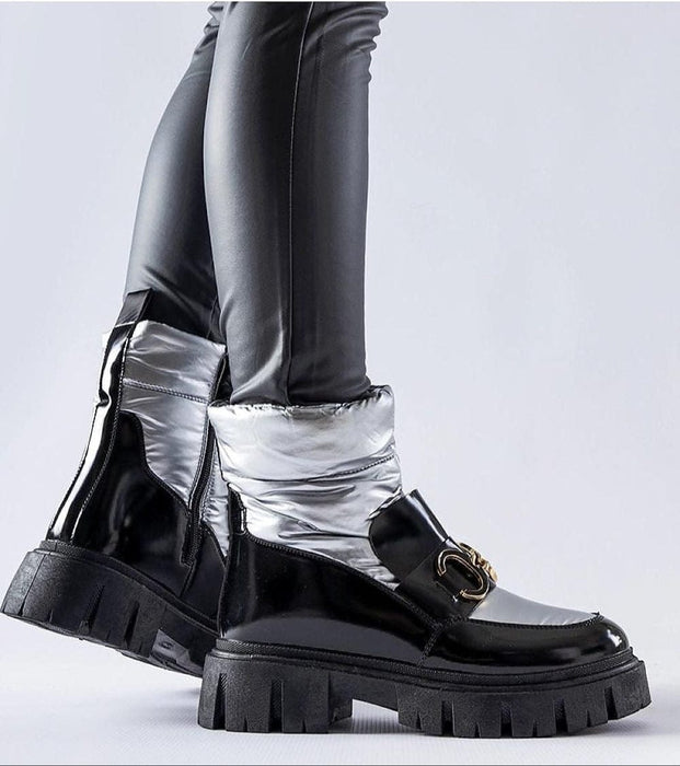 Nevelle Insulated Lacquered Snow Boots