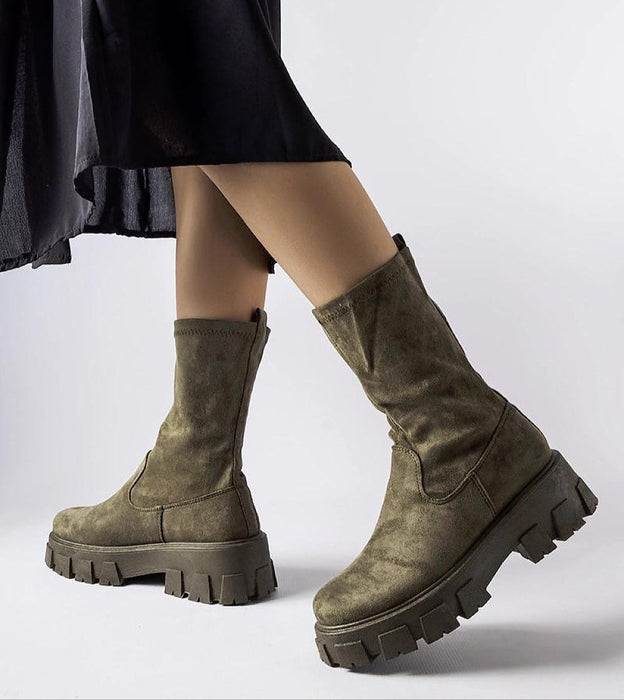 Verossa Eco-Suede Sock Boots