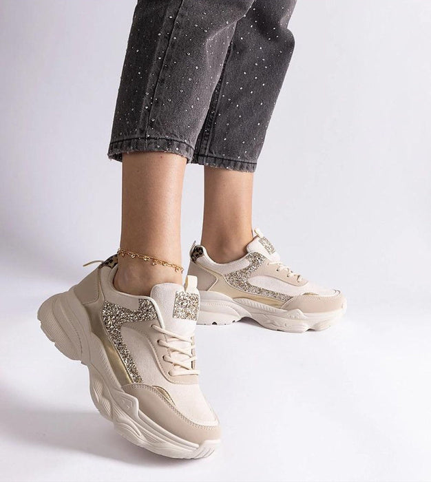Elyvanna Brocade Panel Suede Sneakers