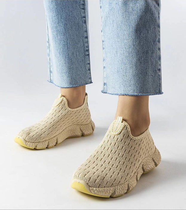 Orellia Light Beige Slip-On Sneakers