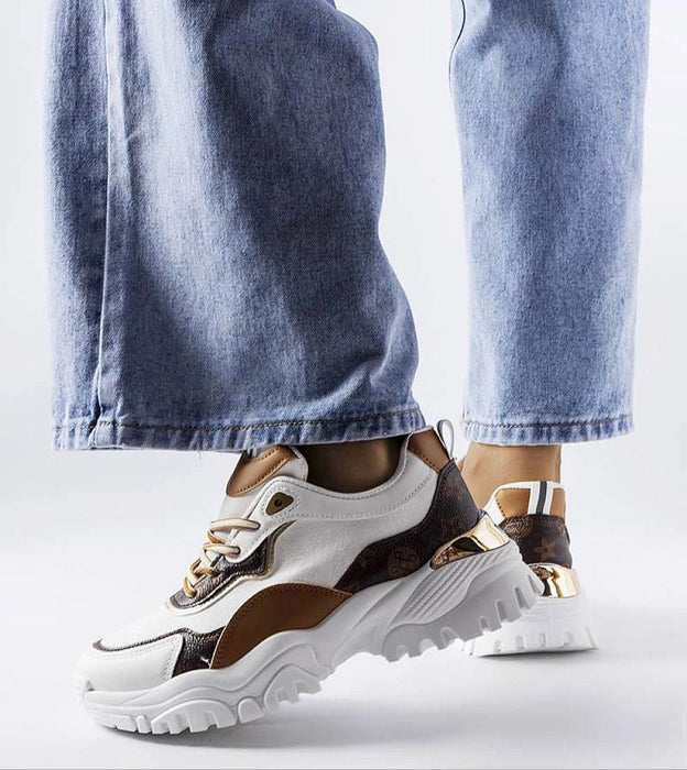 Altorra Irregular Sole White Sneakers