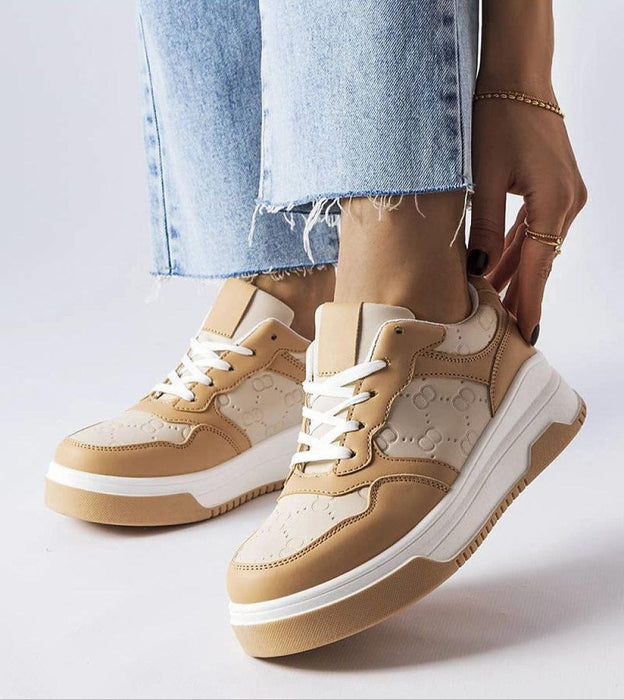Mirevon Embossed Platform Sneakers