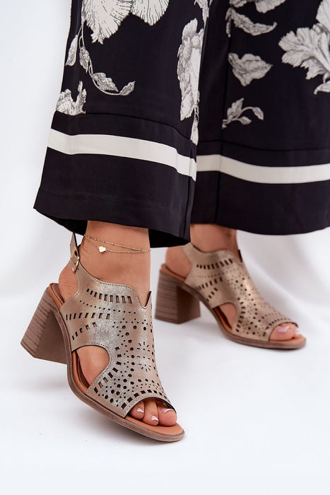 Caldeira Square-Toe Satin Sandals