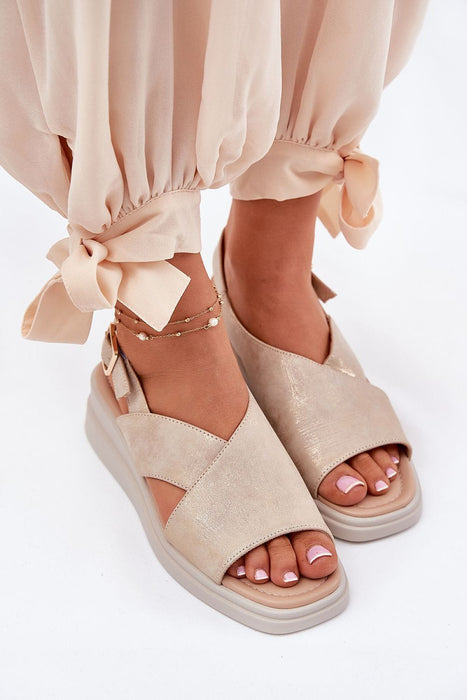 Veralisse Buckled Wedge Sandals