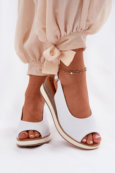 Alvarenne Classic Buckled Wedge Sandals