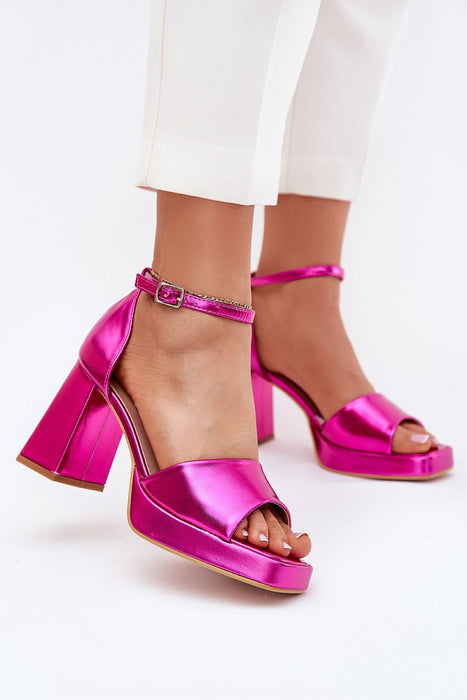 Arvelinne Classic Pillar Heel Sandals