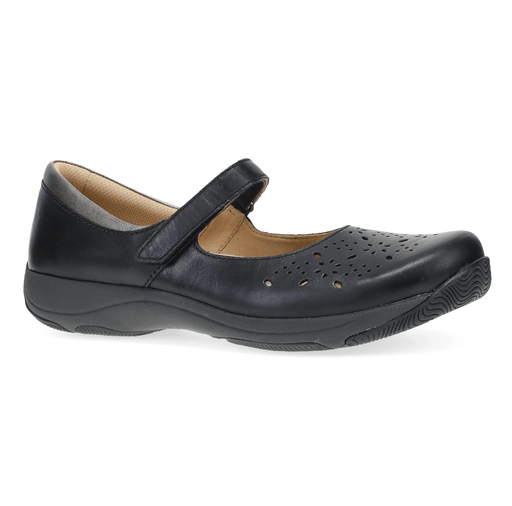 DANSKO SANDAL 36 / Black Waxy Burnished Stacy 673088467913 Stacy