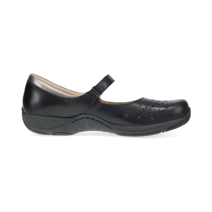 DANSKO SANDAL 36 / Black Waxy Burnished Stacy 673088467913 Stacy