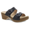 DANSKO sandal 36 / Medium / Black/Sophie Full Grain Sophie full grain leather 673088221331 Sophie full grain leather / Black/Sophie Full Grain