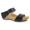 DANSKO SANDAL 36 / Medium / Black Tanya Milled Burnished 673088416966 Tanya Milled Burnished / Black