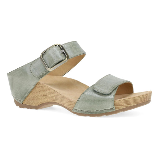 DANSKO SANDAL 36 / Medium / Sage Tanya Milled Burnished 673088460693 Tanya Milled Burnished