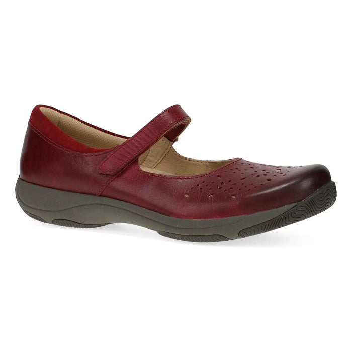 DANSKO SANDAL 36 / Red Stacy Waxy Burnished Mary Jane 673088467982 Stacy Waxy Burnished Mary Jane