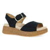 DANSKO SANDAL 37 Bianca Burnished Suede Black 673088458010 Bianca Burnished Suede Black