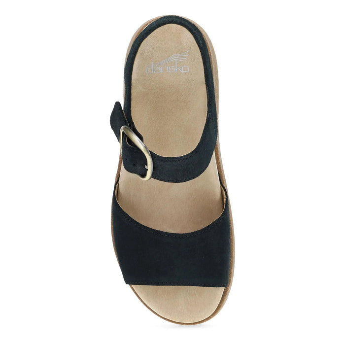 DANSKO SANDAL Bianca Burnished Suede Black Bianca Burnished Suede Black